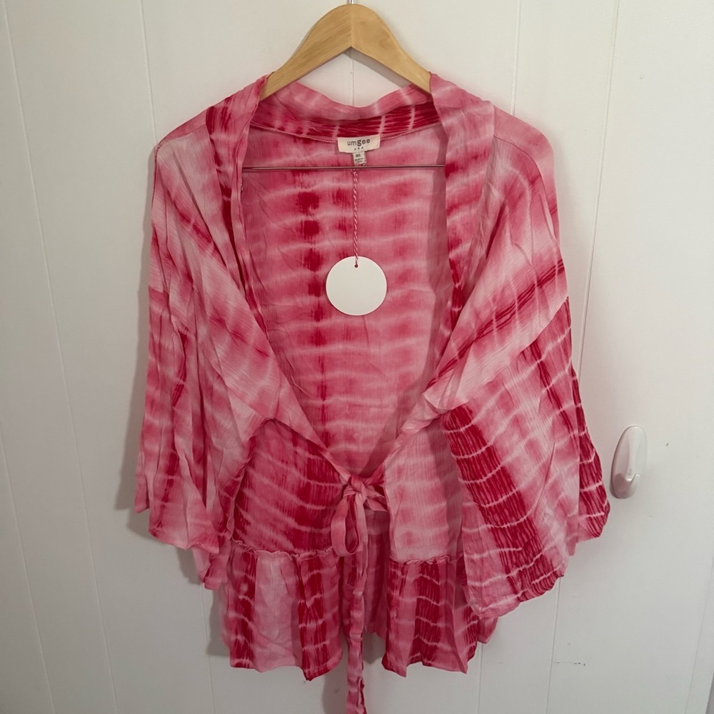 Umgee Pink Tie-Dye Robe